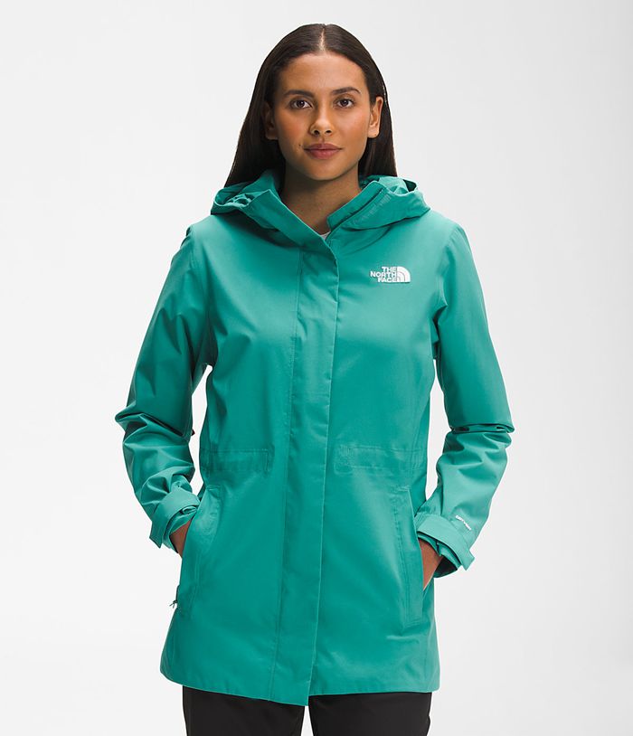 Chubasquero The North Face Mujer City Breeze - Colombia RSNHAK594 - Verde